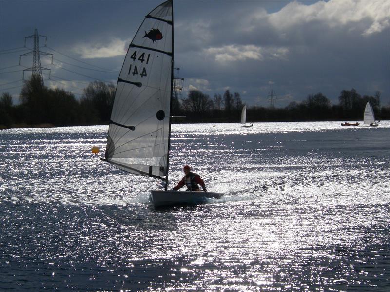 Solution 441 during the Girton Sailing Club Spring Series Handicap photo copyright Bob Warriner taken at Girton Sailing Club and featuring the Solution class