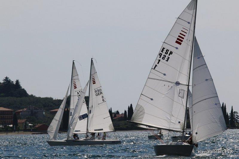 Eurosaf Champions Sailing Cup Leg 2 at Lake Garda photo copyright Elena Giolai taken at Fraglia Vela Riva and featuring the Sonar class