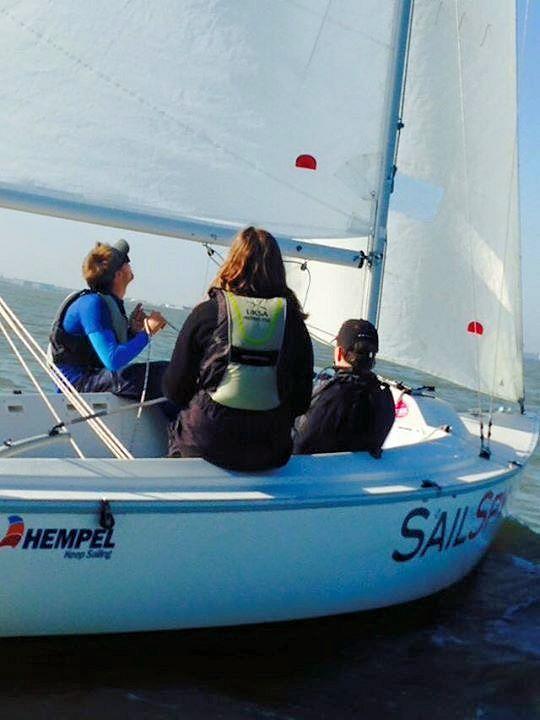 Blind Sailing UK Nationals at Cowes photo copyright Laura Maxwell taken at Cowes Corinthian Yacht Club and featuring the Sonar class