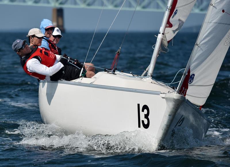 Grandmaster Team Race, Day 1, New York Yacht Club Harbour Court photo copyright Stuart Streuli / New York Yacht Club taken at New York Yacht Club and featuring the Sonar class