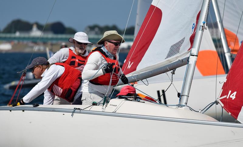 Grandmaster Team Race, Day 1, New York Yacht Club Harbour Court photo copyright Stuart Streuli / New York Yacht Club taken at New York Yacht Club and featuring the Sonar class