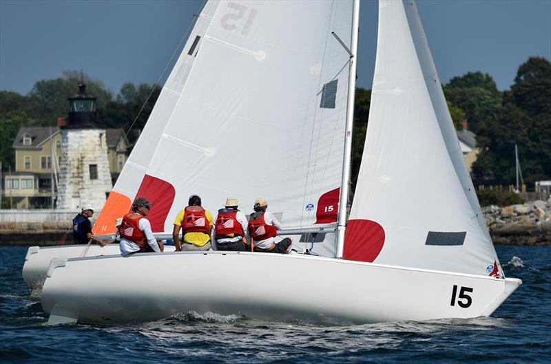 Grandmaster Team Race, Day 1, New York Yacht Club Harbour Court photo copyright Stuart Streuli / New York Yacht Club taken at New York Yacht Club and featuring the Sonar class