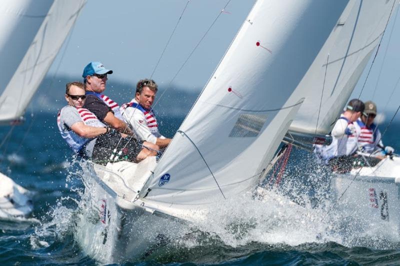 Bill Lynn (centre) photo copyright Paul Todd / www.outsideimages.co.nz taken at New York Yacht Club and featuring the Sonar class