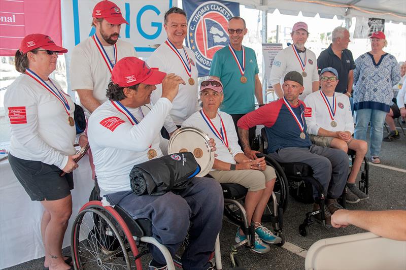 Clagett Regatta Sonar class winners - 17th C. Thomas Clagett, Jr. Memorial Clinic and Regatta 2019 - photo © Ro Fernandez