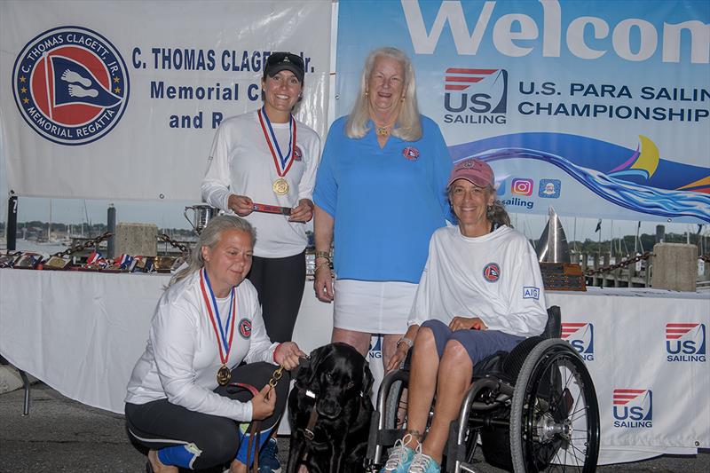 Sonar class winners Sarah Everhart Skeels, Pauline Dowell, Emma Montgomery 18th Clagett Regatta - photo © Clagett Regatta - Andes Visual