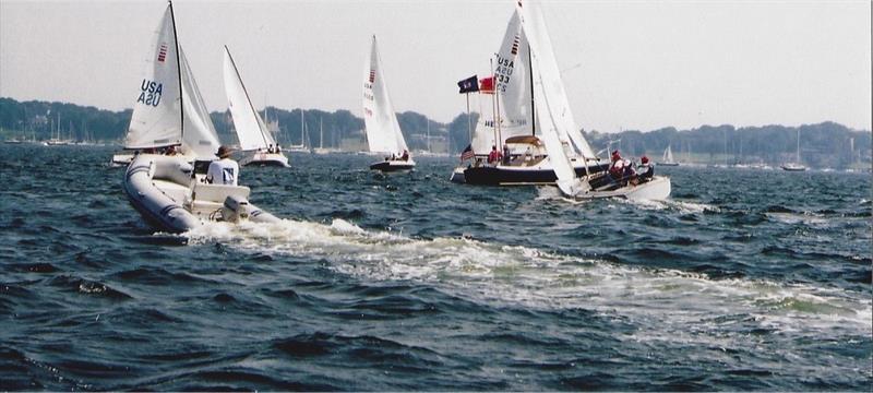 Sonars racing at the first Clagett Regatta - photo © Clagett Sailing