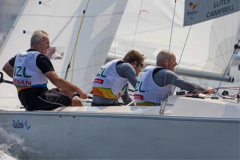 America's Cup Champion, Rick Dodson on the handlebars - 2016 Paralympics - Day 3, September 15, 2016 - photo © Richard Langdon/World Sailing