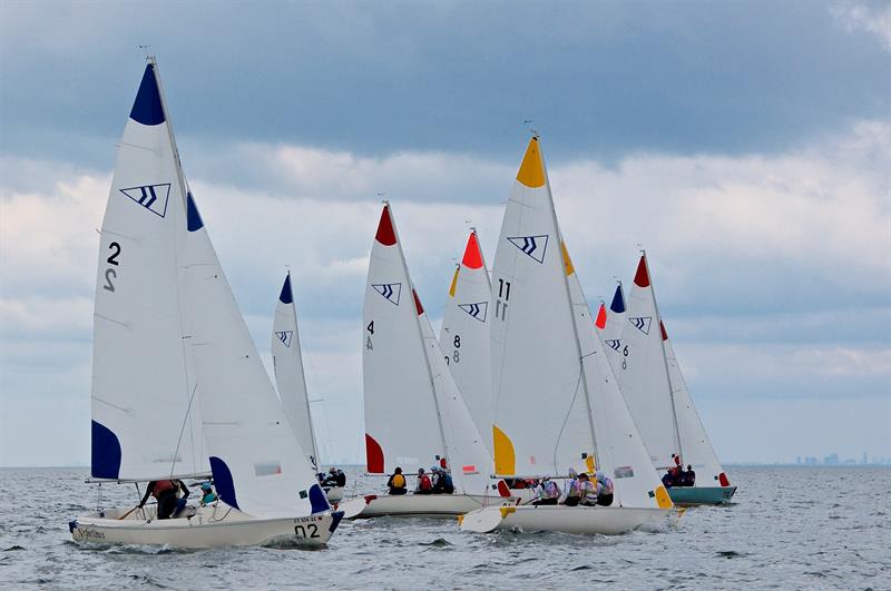 Inaugural Susan Widmann Sinclair Women's Championship photo copyright 2023, Rick Bannerot, Ontheflyphoto.net taken at Noroton Yacht Club and featuring the Sonar class