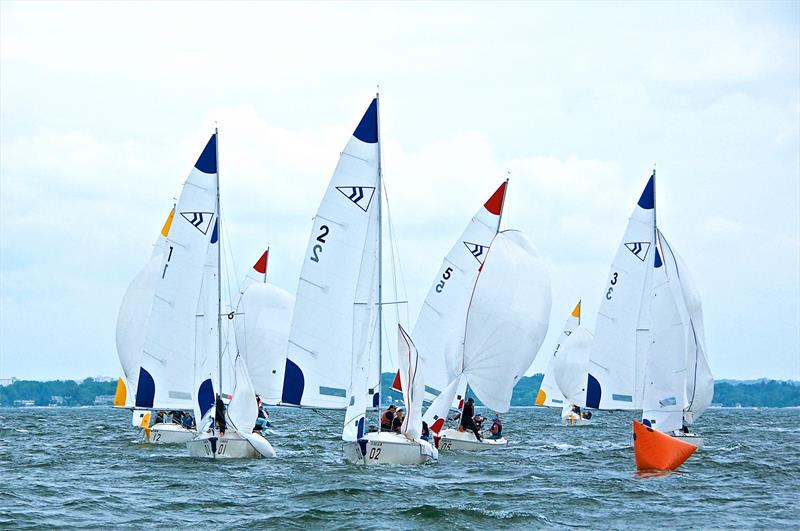 Inaugural Susan Widmann Sinclair Women's Championship photo copyright 2023, Rick Bannerot, Ontheflyphoto.net taken at Noroton Yacht Club and featuring the Sonar class