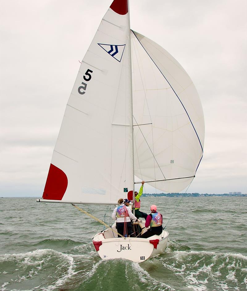Williams - Susan Widmann Sinclair Women's Championship photo copyright Rick Bannerot / www.ontheflyphoto.net taken at Noroton Yacht Club and featuring the Sonar class