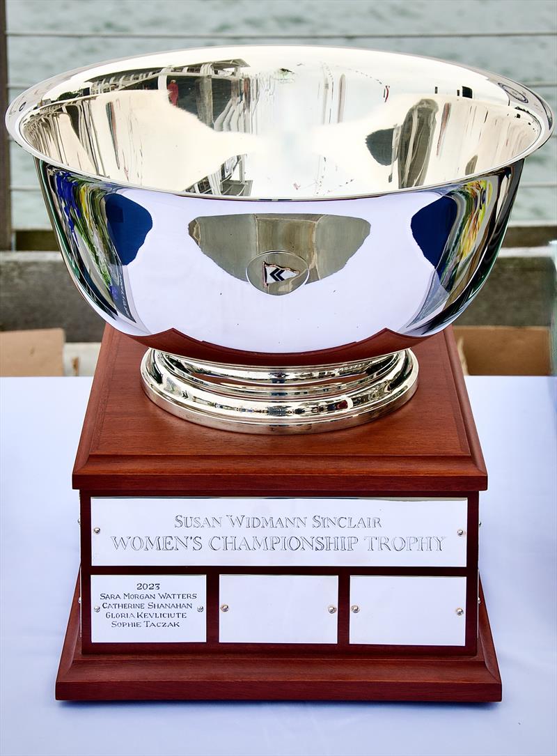 Trophy - Susan Widmann Sinclair Women's Championship photo copyright Rick Bannerot / www.ontheflyphoto.net taken at Noroton Yacht Club and featuring the Sonar class