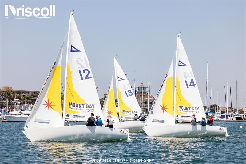 Ton Cup racing during the Yachting Cup 2026 at San Diego Yacht Club photo copyright Colin Grey taken at San Diego Yacht Club and featuring the Sonar class