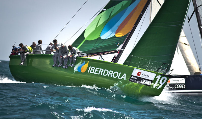 Spain’s Iberdrola Sailing Team set the pace in the Soto 40 class at the Audi MedCup Cascais Trophy photo copyright Nico Martinez / www.nicomartinez.com taken at  and featuring the Soto 40 class