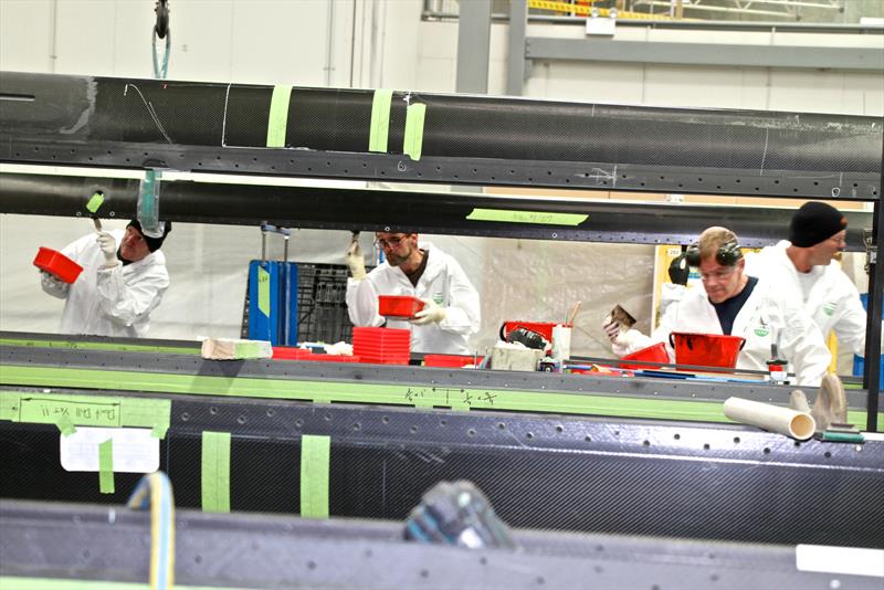 Building a batch of ten 52 Super Series masts, at Southern Spars, November 30, 2017 photo copyright Richard Gladwell taken at  and featuring the  class