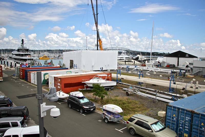 Site 18's scruffy appearance belies its value to Southern Spars and the NZ marine industry - photo © Richard Gladwell