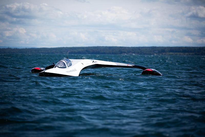 SP80 hits the water for the first time on Lake Geneva, Switzerland - photo © Guillaume Fischer