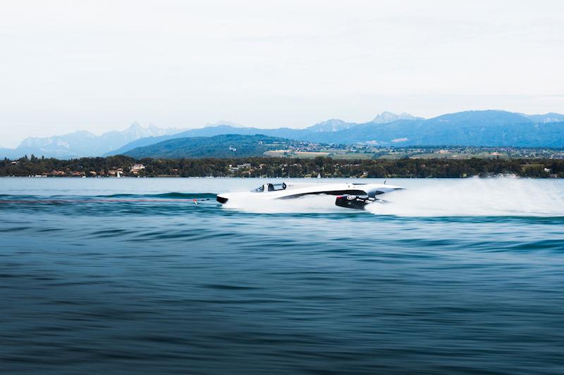 SP80 hits the water for the first time on Lake Geneva, Switzerland - photo © Guillaume Fischer