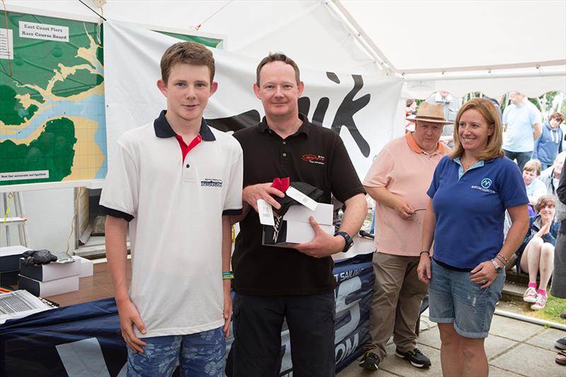 Zhik East Coast Piers Race 2016 - Colne Point catamaran winners Olly Harris and Ben Harris photo copyright Sally Hitt / The Moment Images taken at Marconi Sailing Club and featuring the Spitfire class