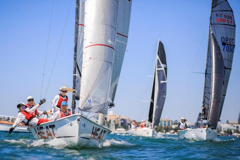 Sports boat Heat (left) and Reo Speedwagon (right) – Festival of Sails photo copyright Salty Dingo taken at Royal Geelong Yacht Club and featuring the Sportsboats class