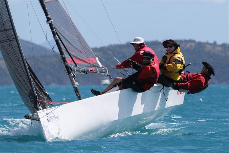 RE-Heat on fire today - Airlie Beach Race Week 2019 photo copyright Shirley Wodson taken at Whitsunday Sailing Club and featuring the Sportsboats class