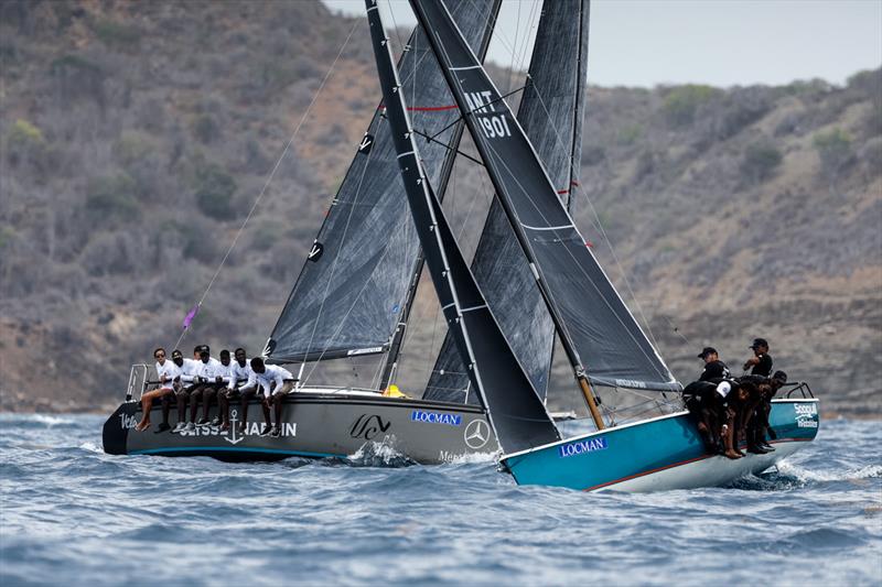 Competing in the CSA Racing Sportsboat class - Custom 33 SCIA and Cork 1720 NSA Spirit - on Antigua Sailing Week English Harbour Rum Race Day 1 photo copyright Paul Wyeth / www.pwpictures.com taken at Antigua Yacht Club and featuring the Sportsboats class