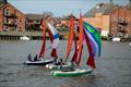 Past the clubhouse during the Squib Broadland Regatta 2026 &copy; Bob Girling