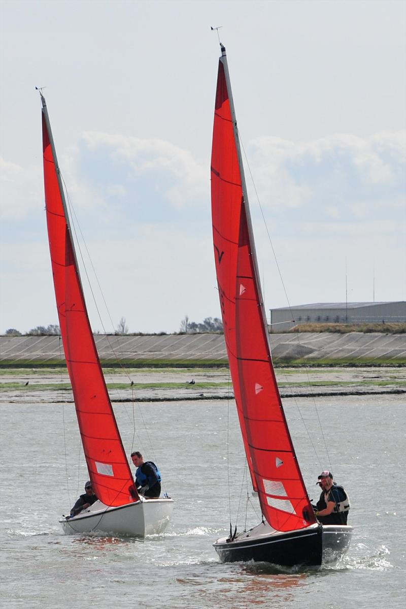 Electra and By the Lee during the Jimmy Starling Regatta at Burnham Sailing Club  photo copyright Alan Hanna taken at Burnham Sailing Club and featuring the Squib class