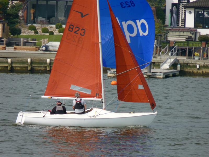 Robert Coyle and Mark Rawinsky win the Broadland Squib Regatta at Waveney & Oulton Broad photo copyright Tim Horne taken at Waveney & Oulton Broad Yacht Club and featuring the Squib class