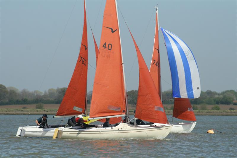 Squibs at the Waldringfield Easter Egg 2019 photo copyright Alexis Smith taken at Waldringfield Sailing Club and featuring the Squib class