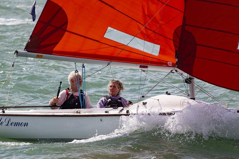 Cowes Week day 3 photo copyright Martin Augustus / www.sailingimages.co.uk taken at Cowes Combined Clubs and featuring the Squib class