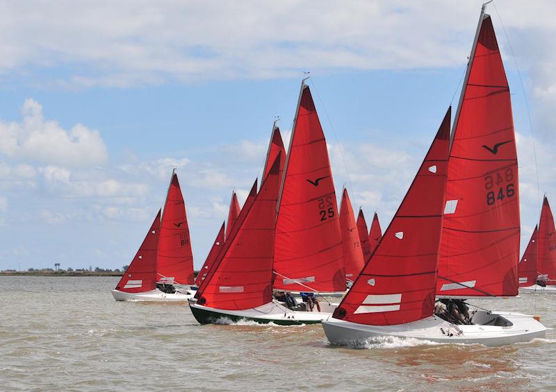 Squib race 2 on Burnham Week 2022 Day 3 - photo © Alan Hanna