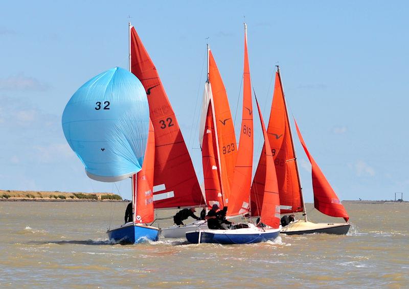 Squibs on Burnham Week 2022 Day 3 photo copyright Alan Hanna taken at Burnham Sailing Club and featuring the Squib class