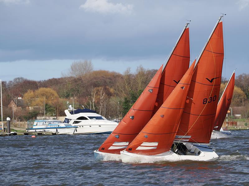 Squib Broadland Regatta photo copyright Chris Jordan taken at Waveney & Oulton Broad Yacht Club and featuring the Squib class