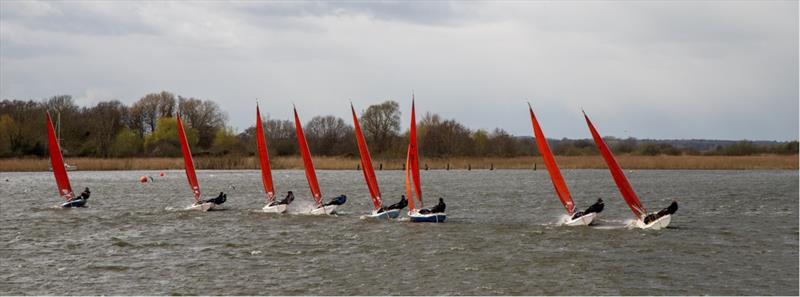 First start during the 2024 Squib Broadland Regatta photo copyright Kevin Appleton taken at Waveney & Oulton Broad Yacht Club and featuring the Squib class