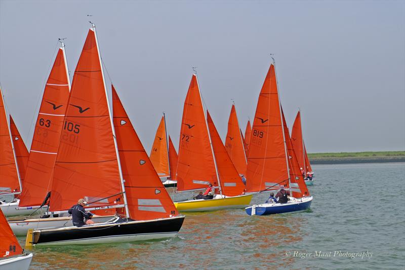 Squibs racing at Burnham photo copyright Roger Mant Photography taken at Royal Corinthian Yacht Club and featuring the Squib class