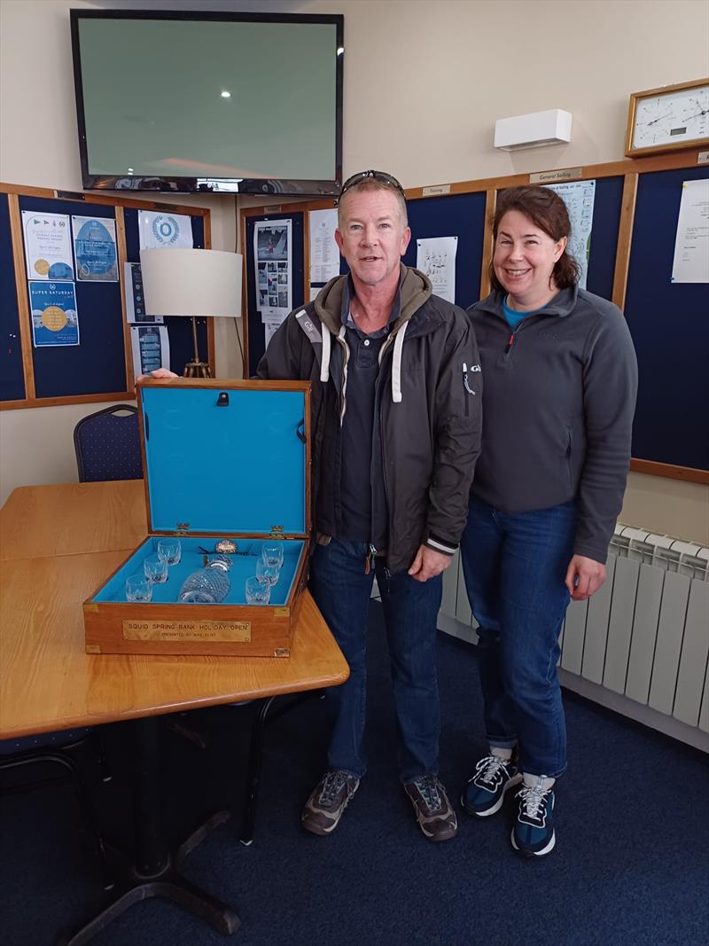 Micky Wright and Alex Porteous win the Mike Flint Trophy 2024 at Royal Corinthian Yacht Club photo copyright Phil Aspinall taken at Royal Corinthian Yacht Club, Burnham and featuring the Squib class