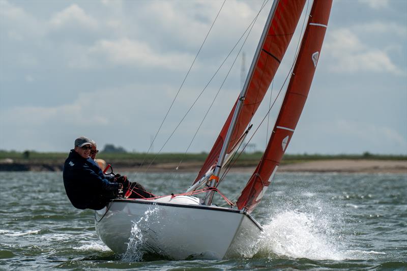 Patrick Wilton and Mike Taylor sail during Squib Gold Cup 2025 at Royal Corinthian Yacht Club photo copyright Petru Balau Sports Photography / sports.hub47.com taken at Royal Corinthian Yacht Club and featuring the Squib class
