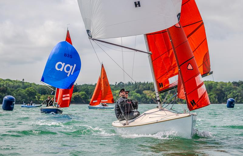 Cowes Classics Regatta 2025 Day 1 - Squibs round the windward hitch mark - photo © Tim Jeffreys Photography