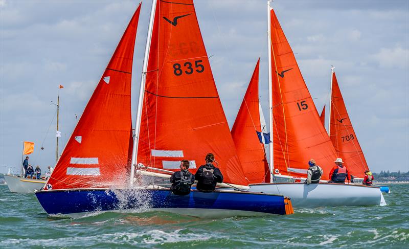 Cowes Classics Regatta 2025 Day 3 - Another tight Squib finish - photo © Tim Jeffreys Photography