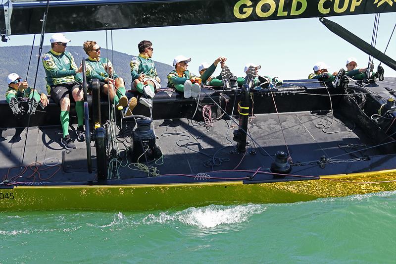 Collective effort aboard SSL Gold Cup team AUS photo copyright John Curnow taken at Cercle de la Voile de Grandson and featuring the SSL47 class