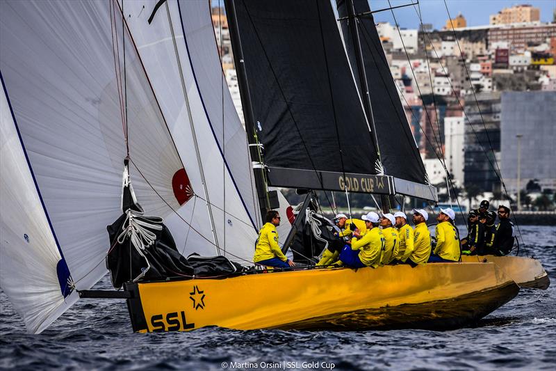 SSL Gold Cup 1/32 Finals Day 3 - SSL Team Ukraine photo copyright Martina Orsini / SSL Gold Cup taken at Real Federación Canaria de Vela and featuring the SSL47 class