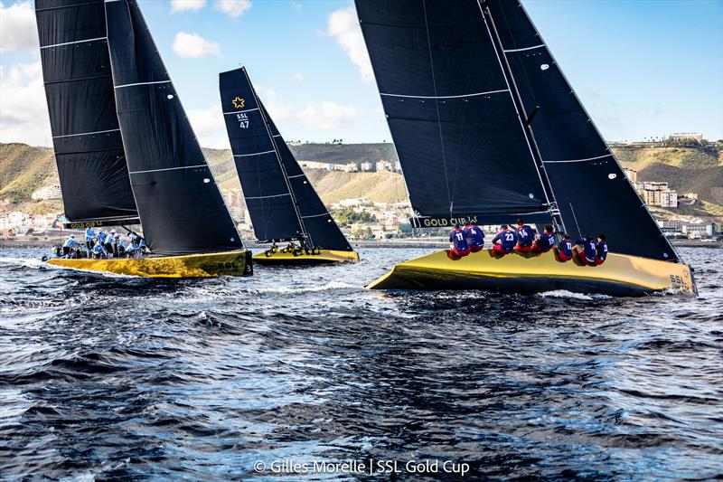 SSL Gold Cup 1/8 Finals Fleet 1, Race 4 photo copyright Gilles Morelle / SSL Gold Cup taken at Real Federación Canaria de Vela and featuring the SSL47 class