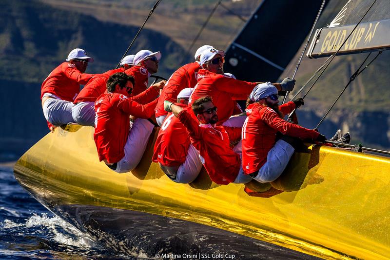 SSL Gold Cup 1/4 Finals Day 3: SSL Team Switzerland photo copyright Martina Orsini / SSL Gold Cup taken at Real Federación Canaria de Vela and featuring the SSL47 class