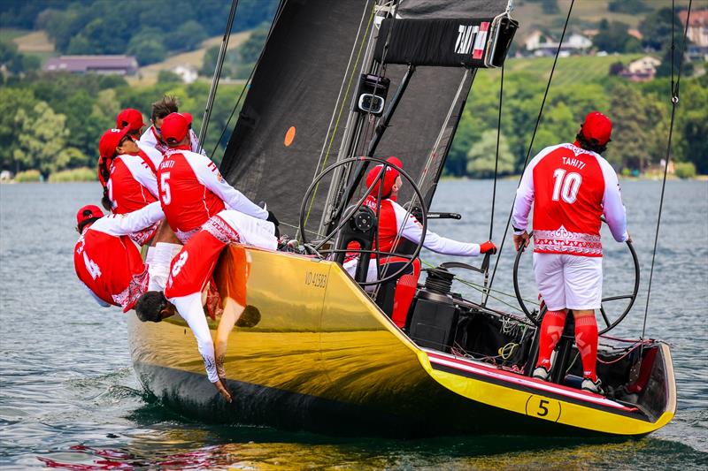 Tahiti check the keel on SSL Gold Cup Africa and Oceania Qualifier Day 1 - photo © Martina Orsini / SSL Gold Cup