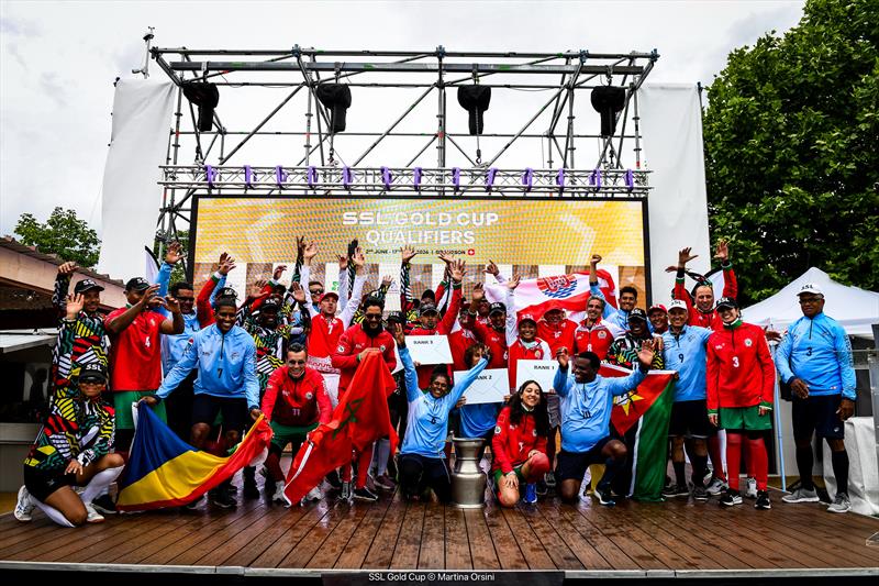 Teams celebrated during the SSL Gold Cup Africa and Oceania Qualifier Prize Giving - photo © Martina Orsini / SSL Gold Cup