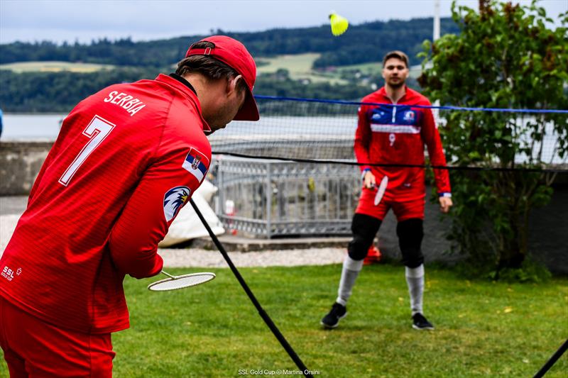 SSL Gold Cup European Qualifiers Day 3 - Team Serbia playing badminton at the villa - photo © Martina Orsini / SSL Gold Cup
