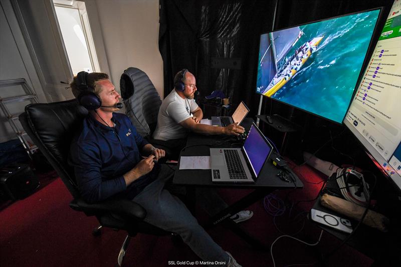 SSL Gold Cup European Qualifiers Day 3 - Robbie and Yann in the broadcast room - photo © Martina Orsini / SSL Gold Cup