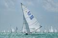 Mateusz Kusznierewicz and Bruno Prada lead the fleet downwind at the 98th Bacardi Cup