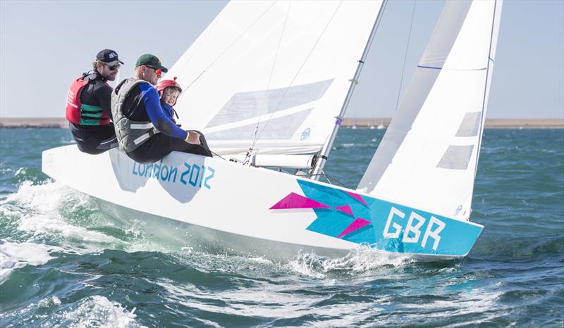 Iain Percy sails with Freddie Simpson in Bart's Bash at Weymouth photo copyright Christopher Ison taken at Weymouth & Portland Sailing Academy and featuring the Star class