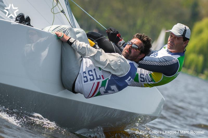 Torben Grael & Stefano Lillia on finals day at SSL City Grand Slam: Hamburg photo copyright Marc Rouiller / SSL taken at Norddeutscher Regatta Verein and featuring the Star class